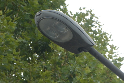 Indal (Industria) Arc90 armatuur met twee reflectors en lampen
